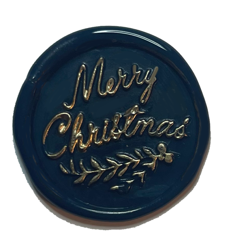 merry Christmas wax seal pre-made